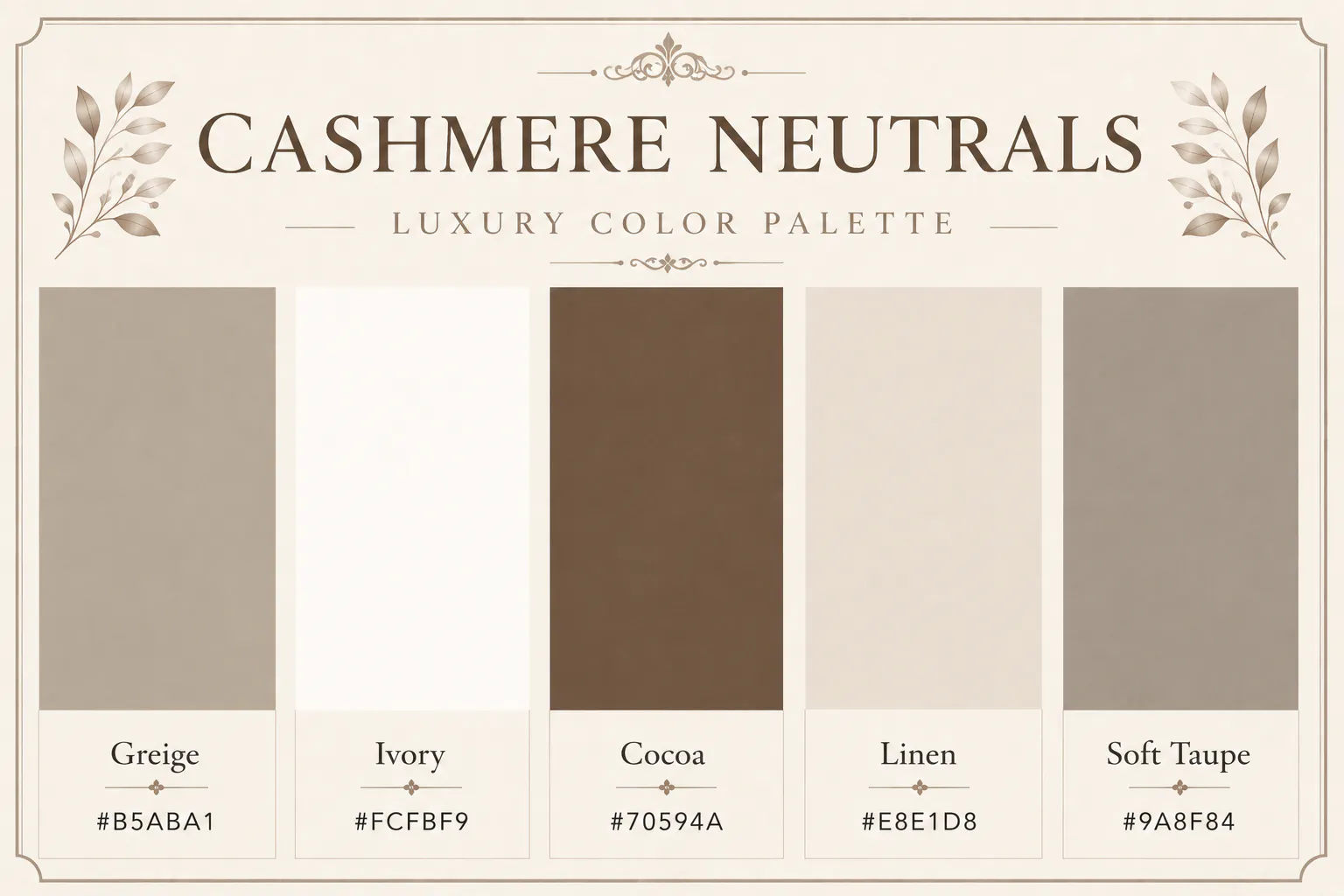 luxury color palette