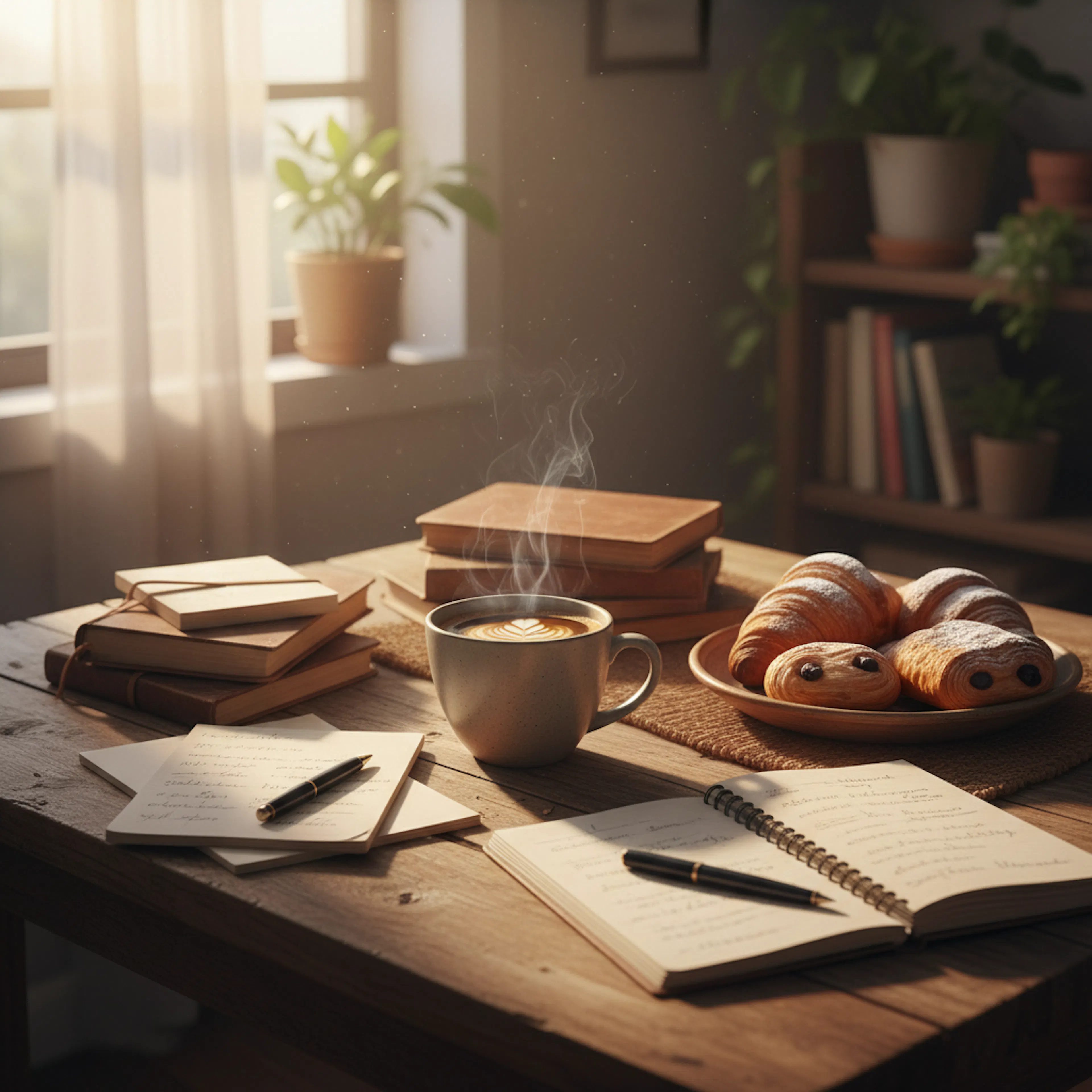 cozy coffee setup
