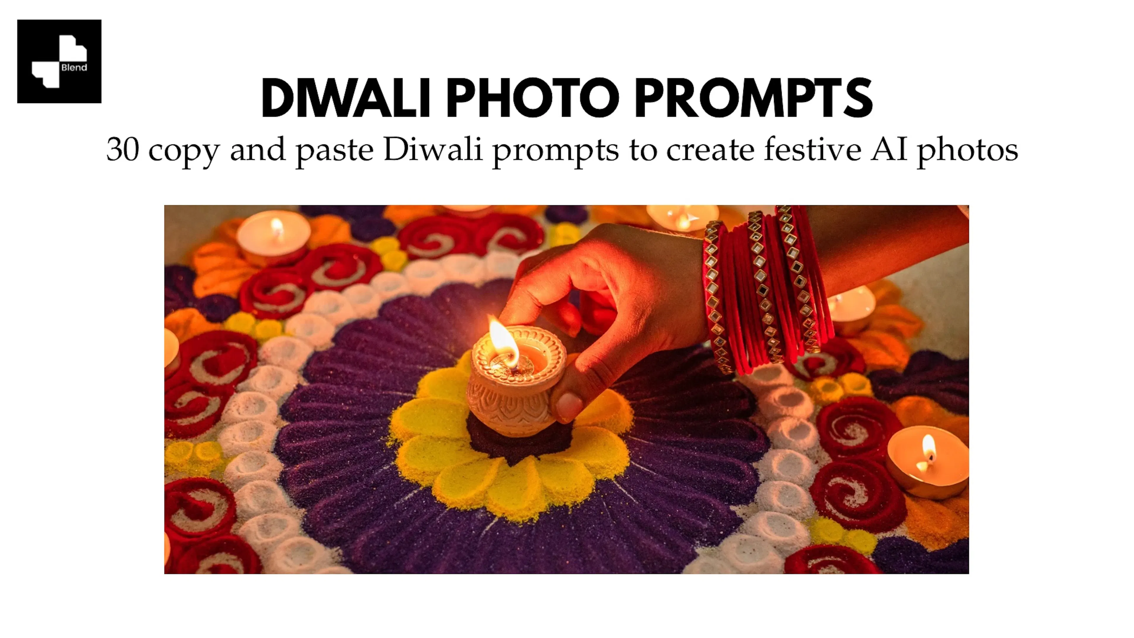 diwali photo prompts