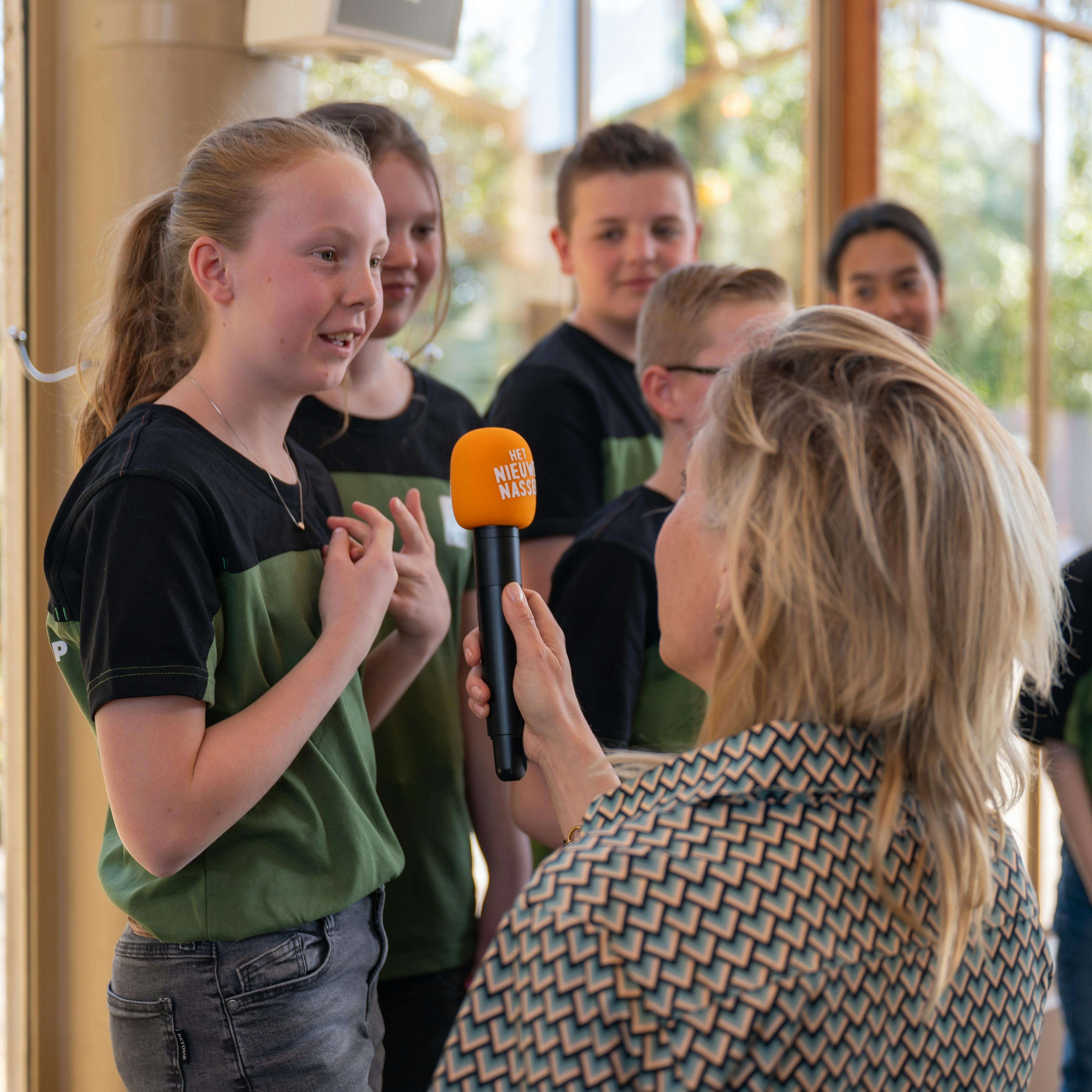 Kidspanel wordt geïnterviewd door Carolien Ottjes