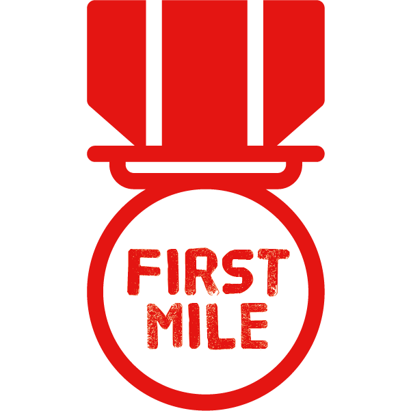 First mile badge