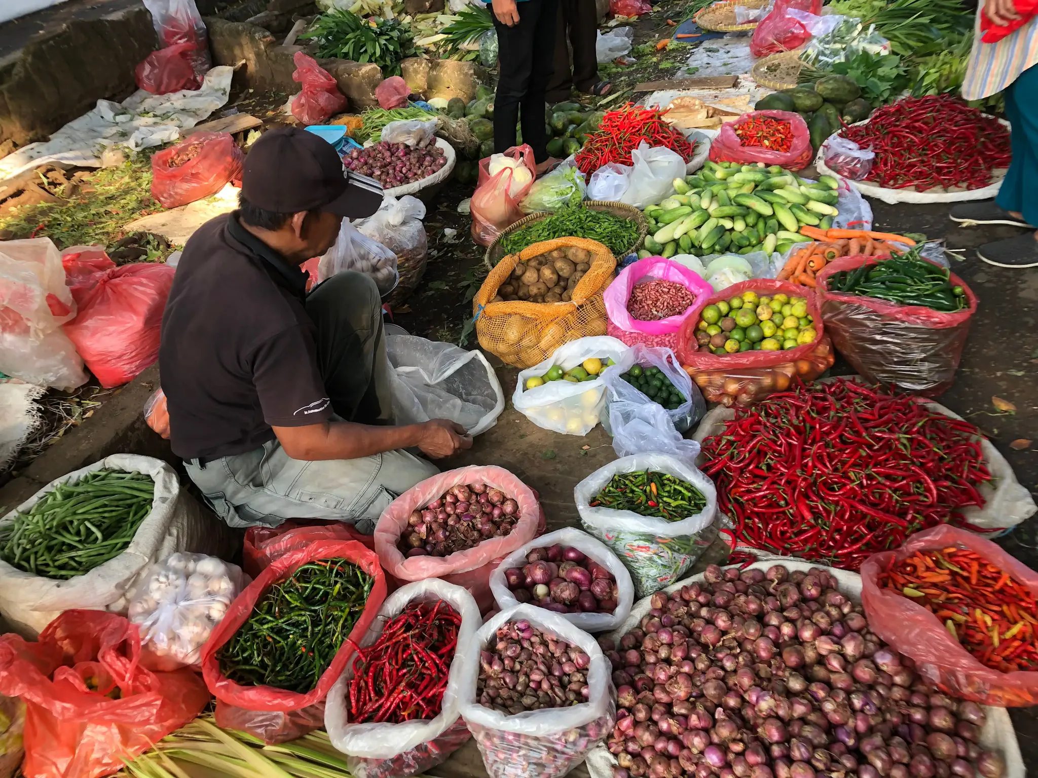 Bancarella del mercato notturno gianyar