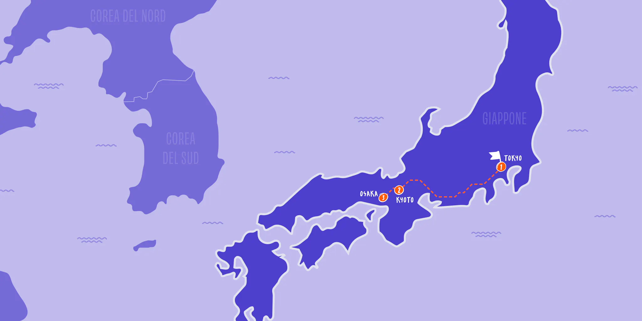 Mappa Giappone Tour