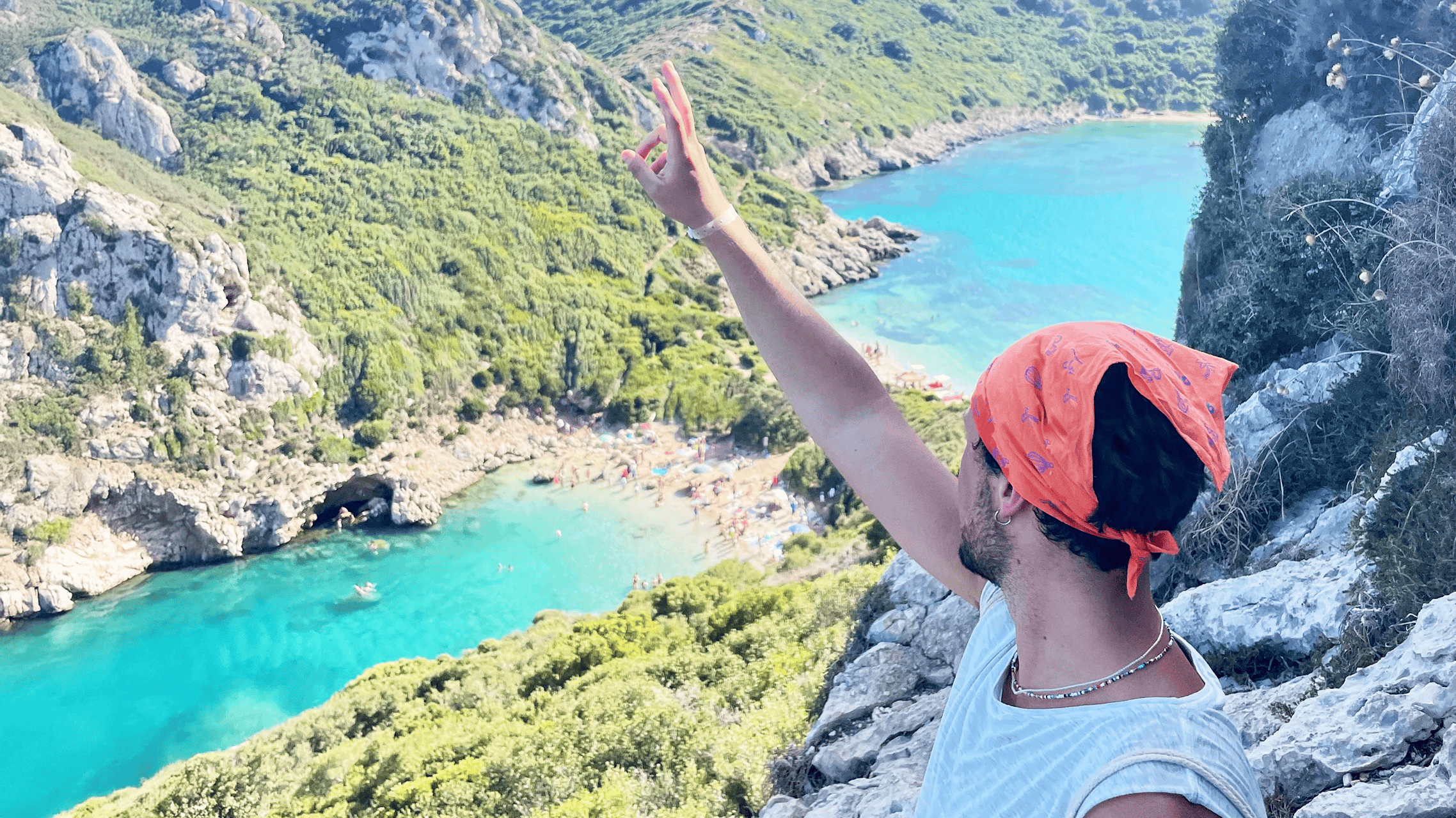Vista dall'alto a Corfù