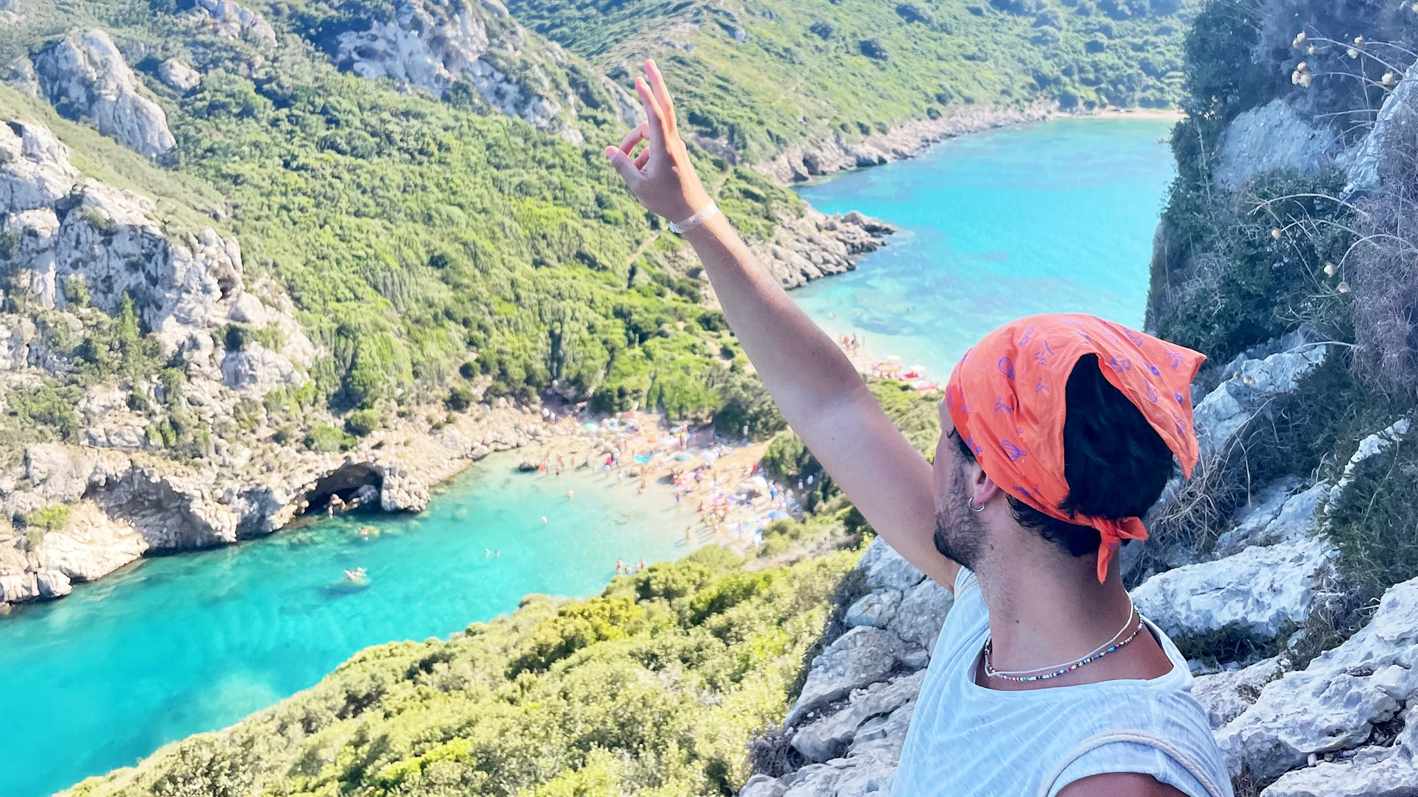 Vista dall'alto a Corfù