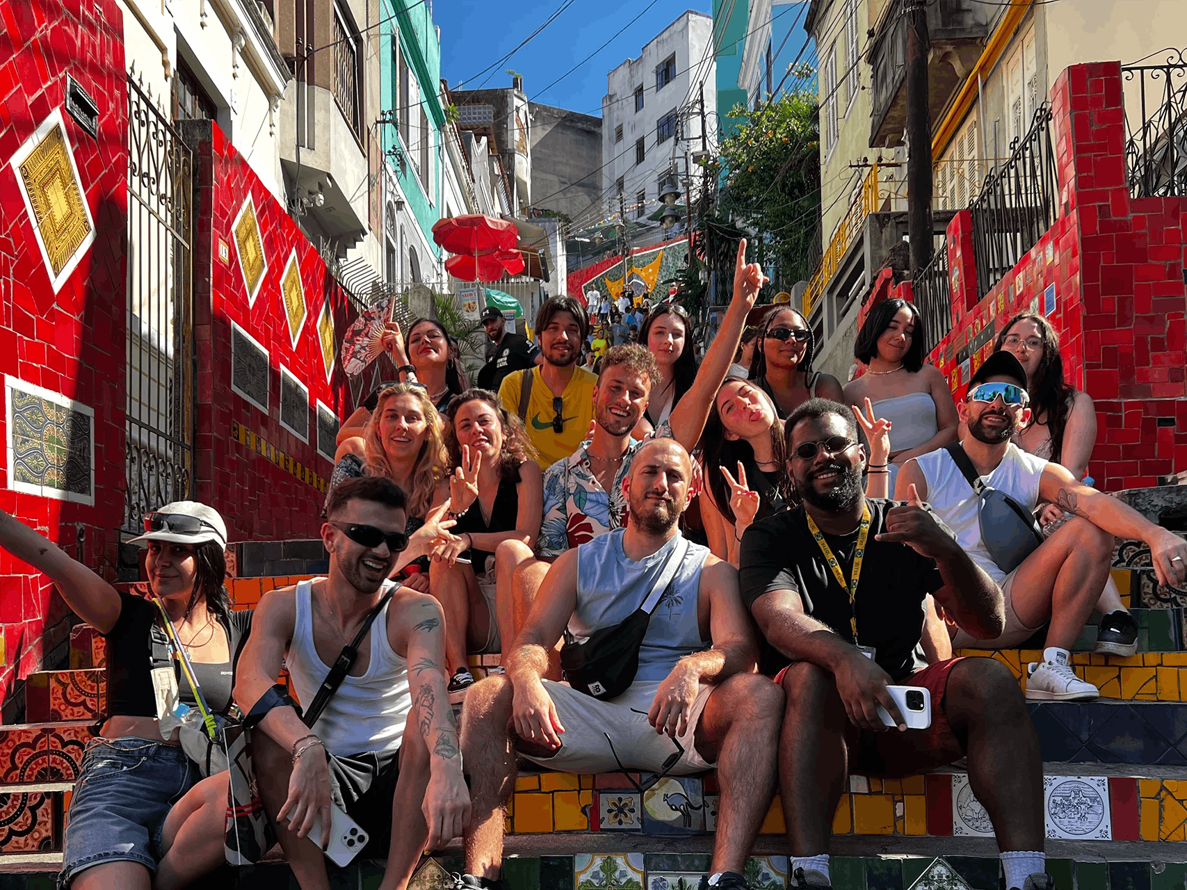Foto di gruppo a Rio de Janeiro