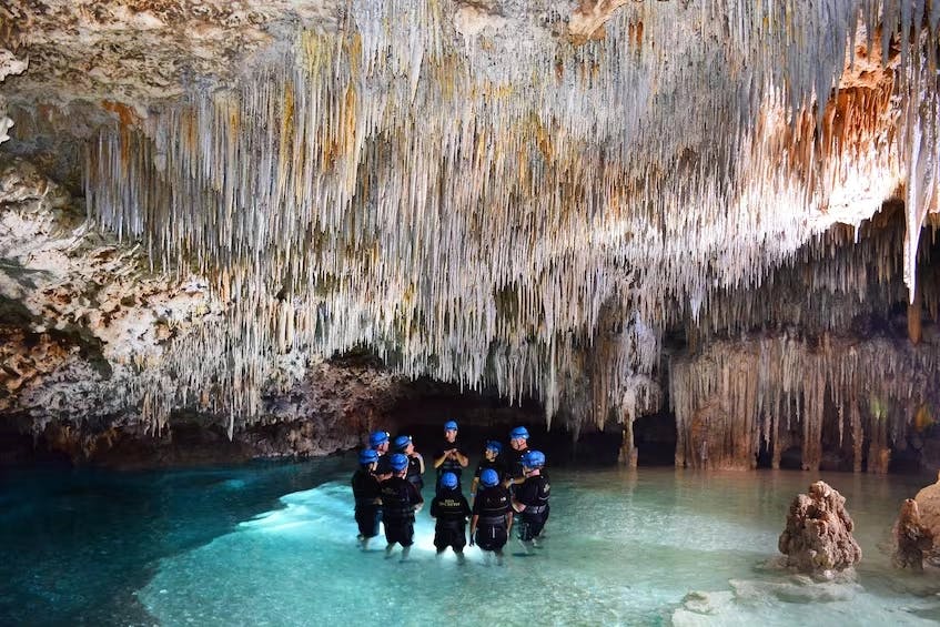 Uno scorcio dall'interno del Rio Secreto a Playa del Carmen