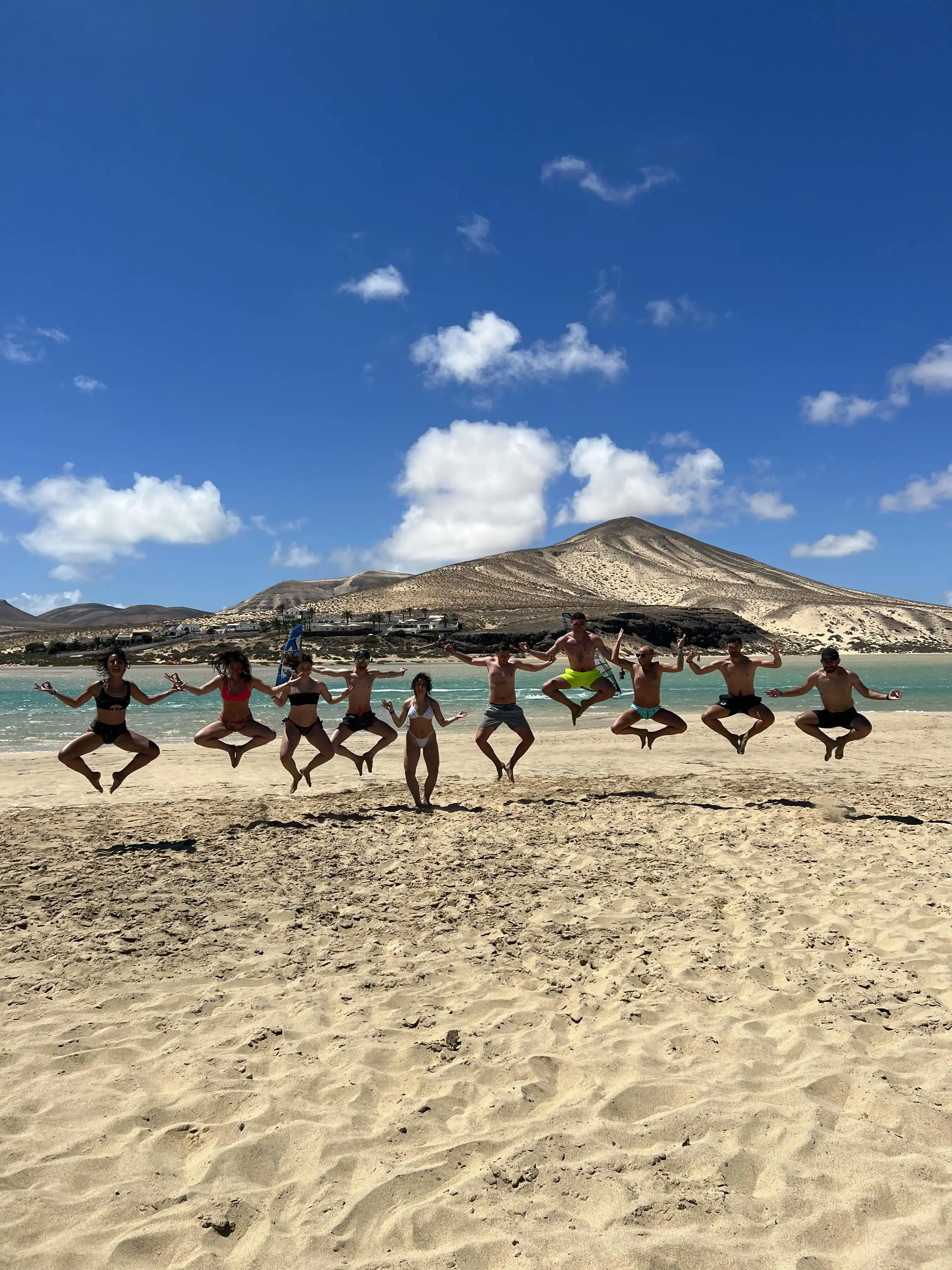 La spiaggia di Sotavento è la più famosa di Fuerteventura e delle Canarie