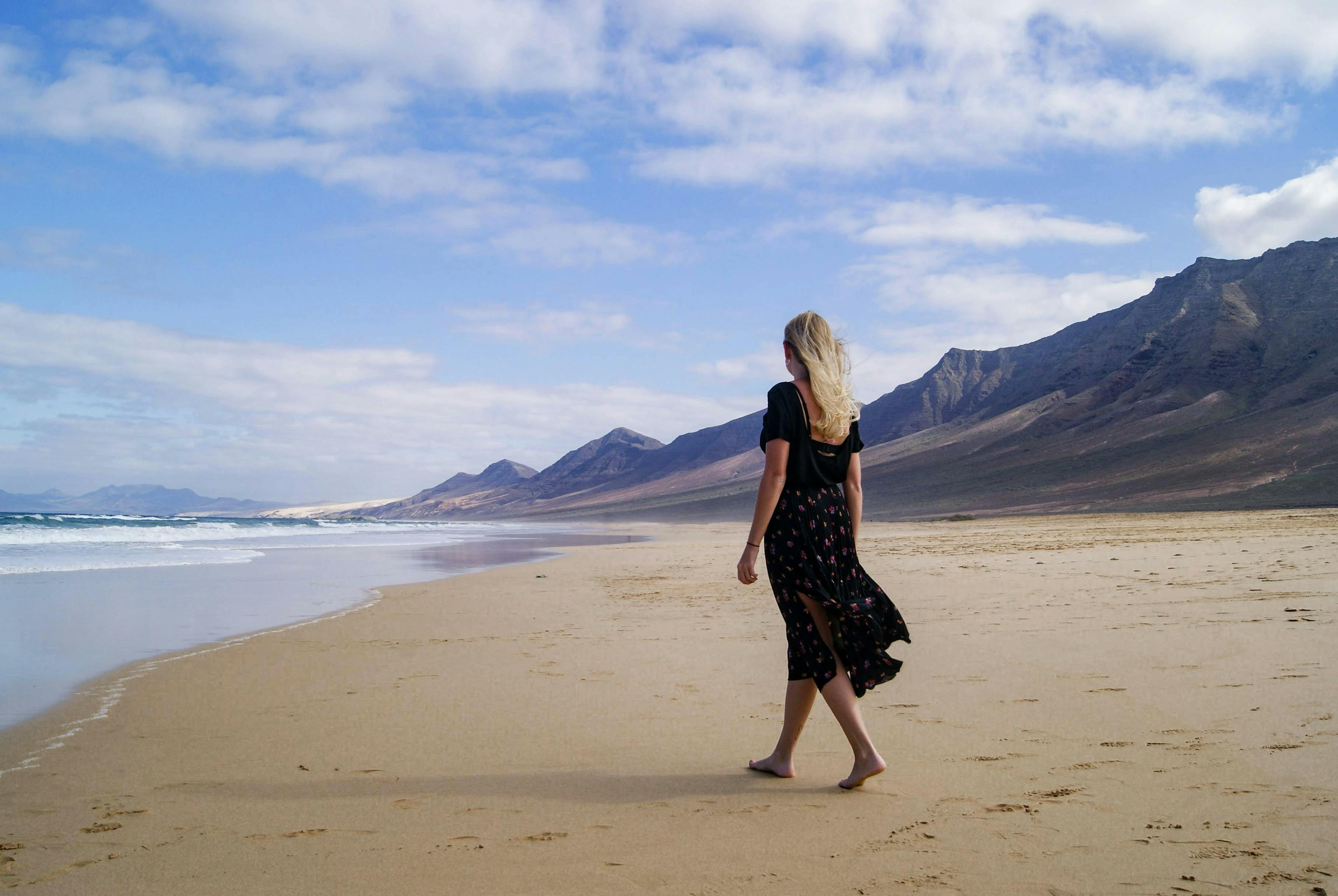 La bellissima spiaggia di cofete a fuerteventura