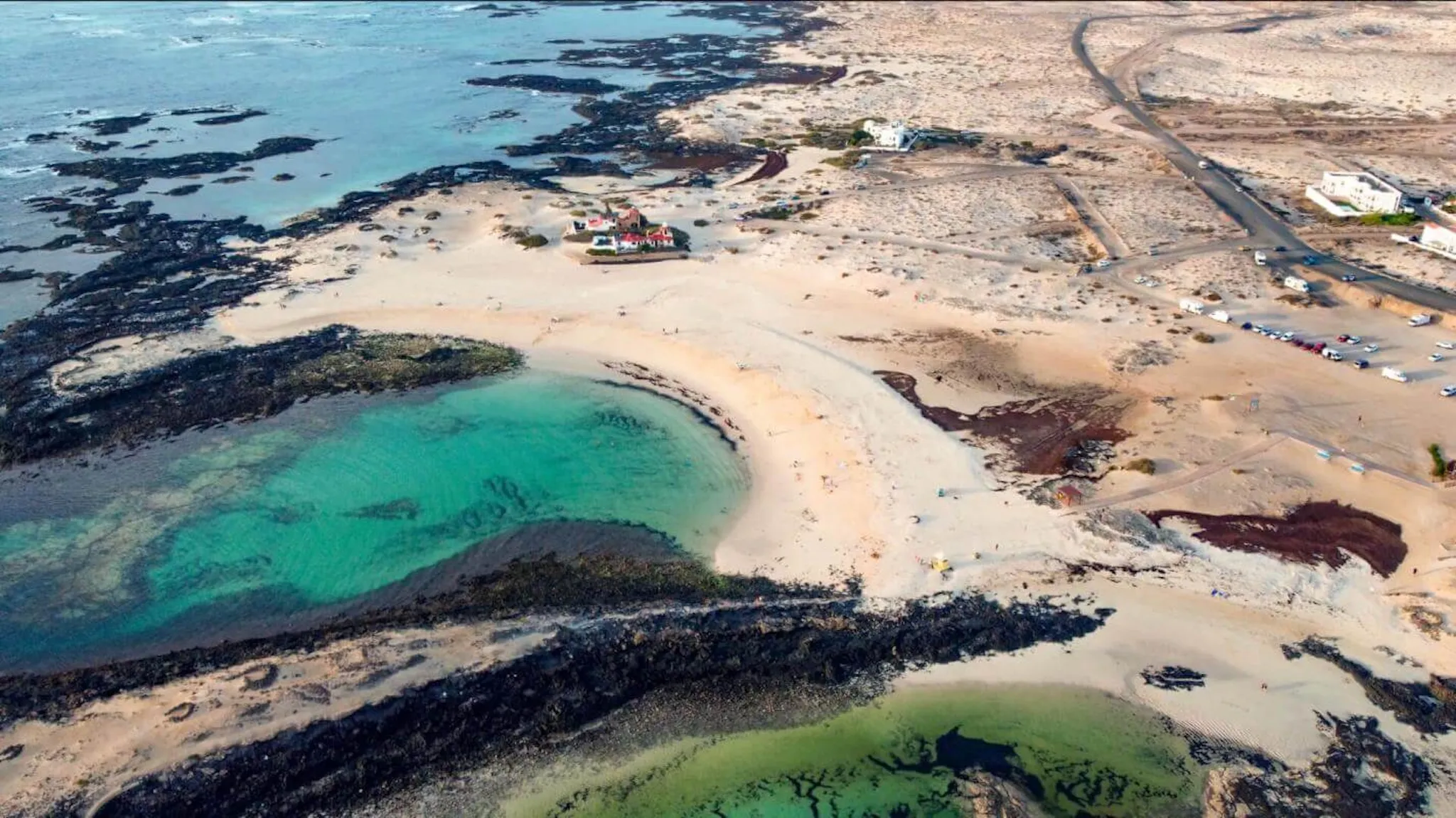 Spiaggia La Concha a El cotillo, sull'isola di Fuerteventura