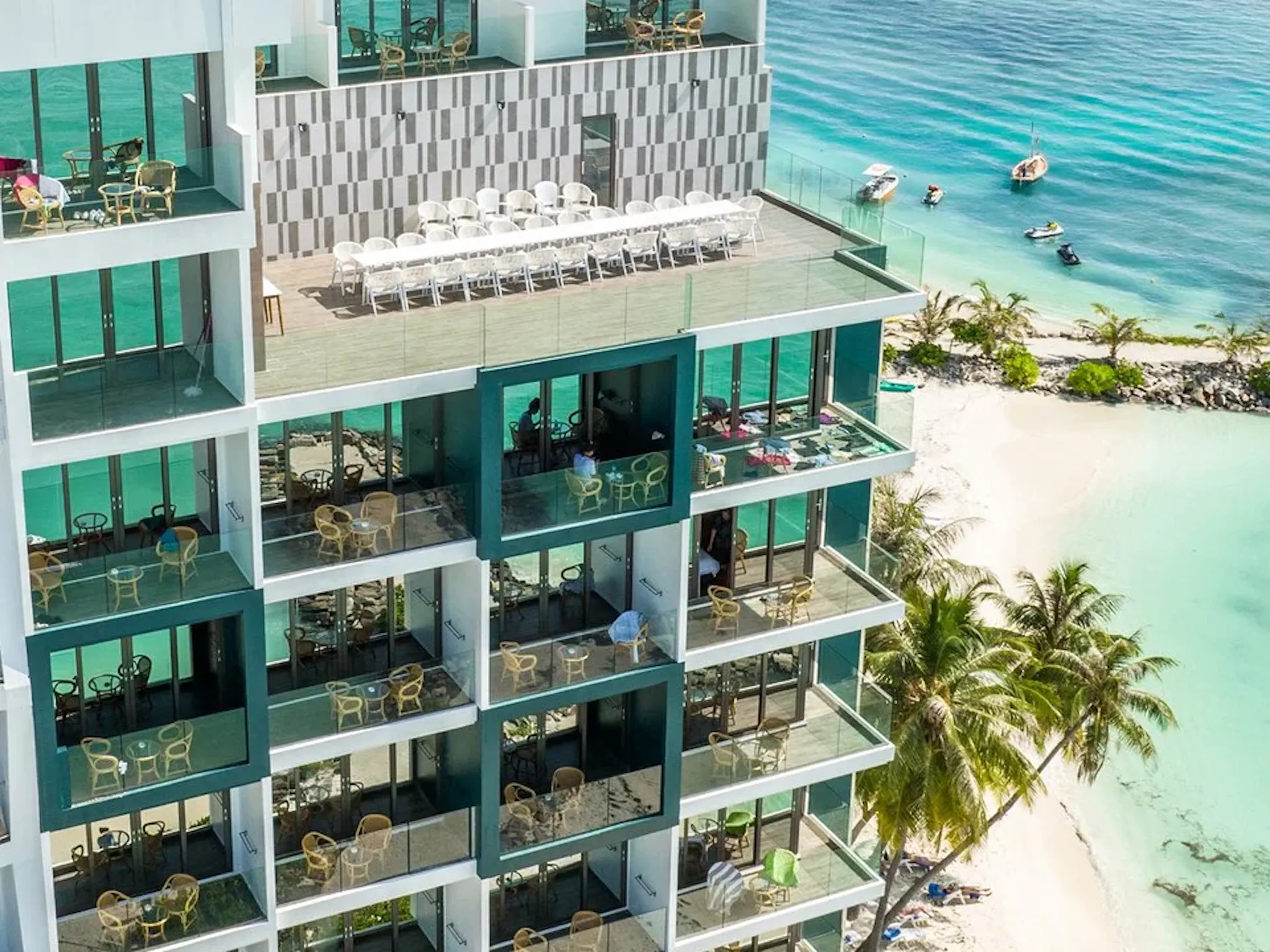 Hotel sulla spiaggia alle Maldive