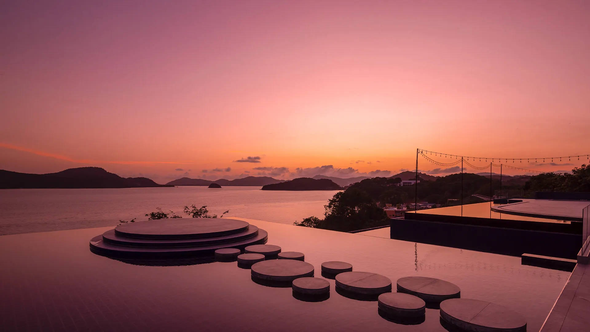 Tramonto da un rooftop