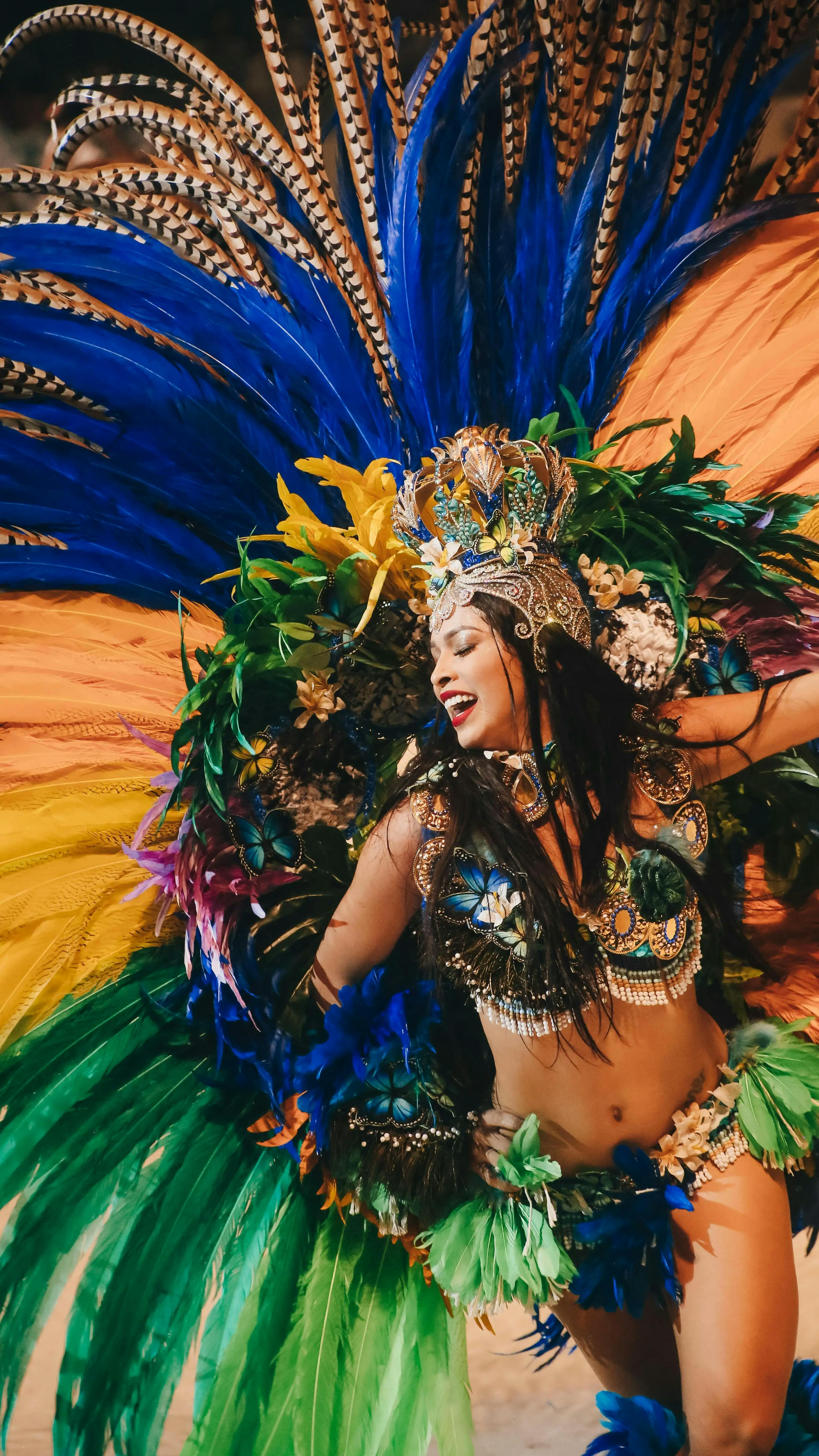 Una danzatrice di Samba al Carnevale di Rio