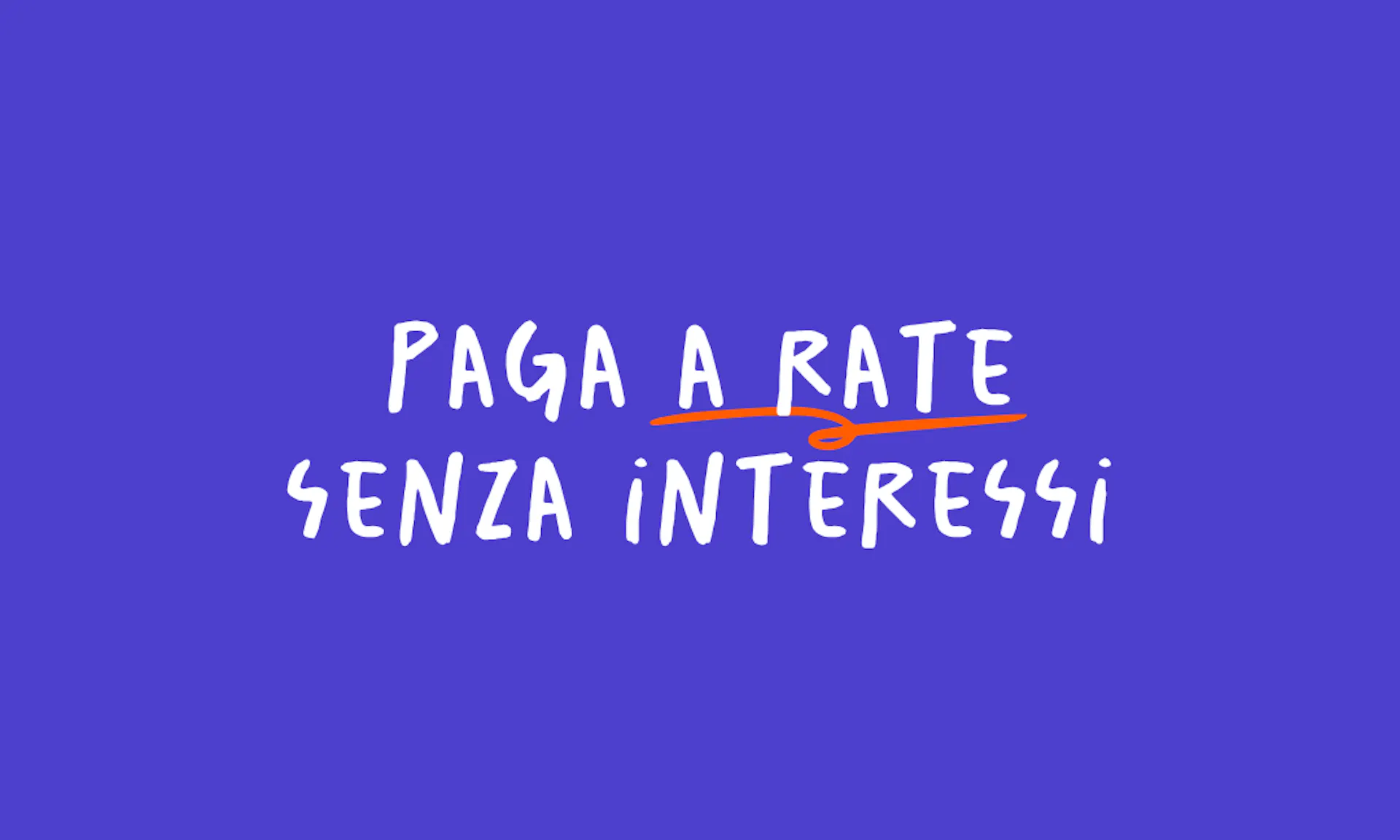 Paga a rate senza interessi
