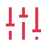 Icon of toggles for customization