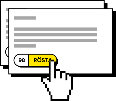 Rösta på det område som du tycker ska prioriteras