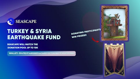 BLOCKLORDS, Mini Miners, and Seascape Network come together to raise funds for Turkey earthquake victims