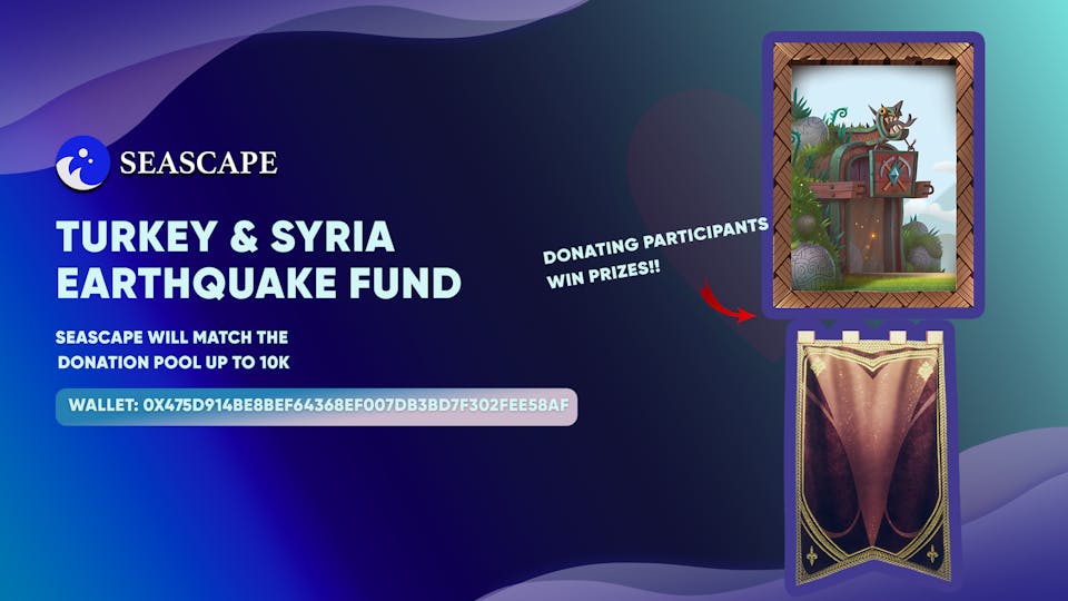BLOCKLORDS, Mini Miners, and Seascape Network come together to raise funds for Turkey earthquake victims