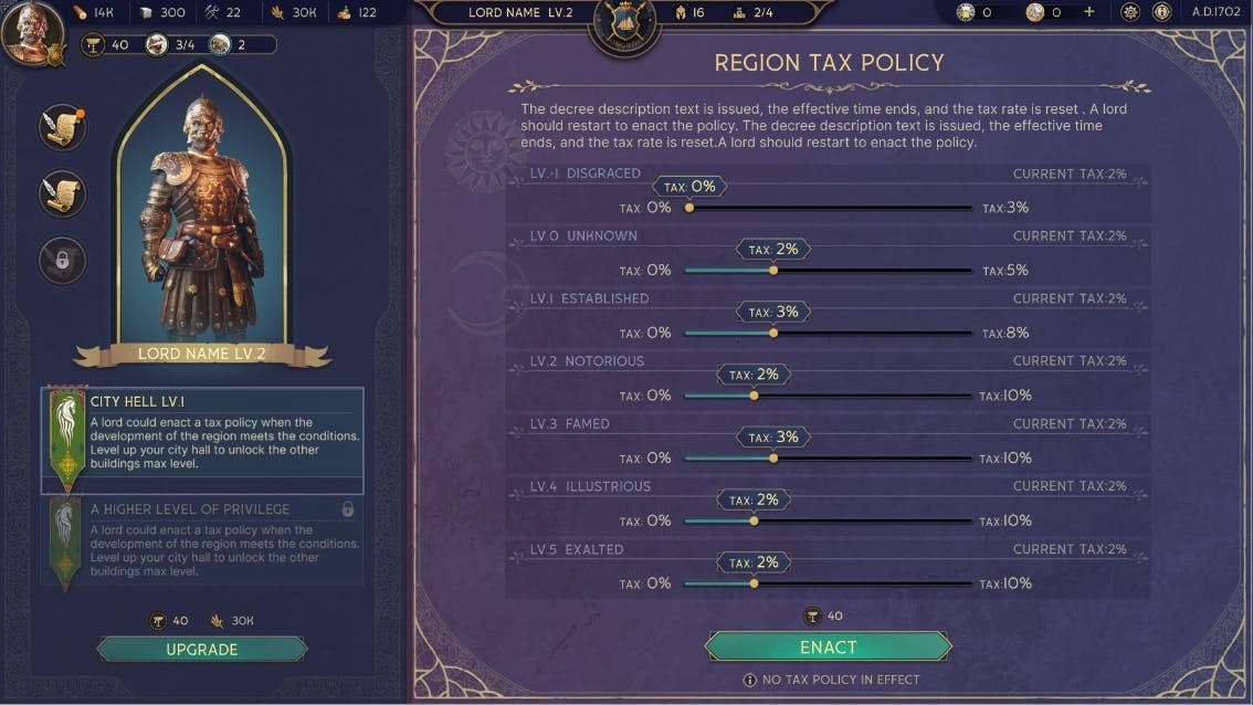 BLOCKLORDS Tax Concept