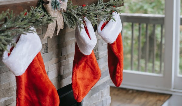 No pueden faltar los calcetines de Papá Noel. 