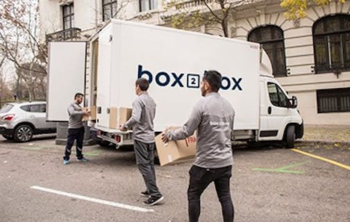 El equipo de box2box siempre dispuesto a ayudarte con tu mudanza