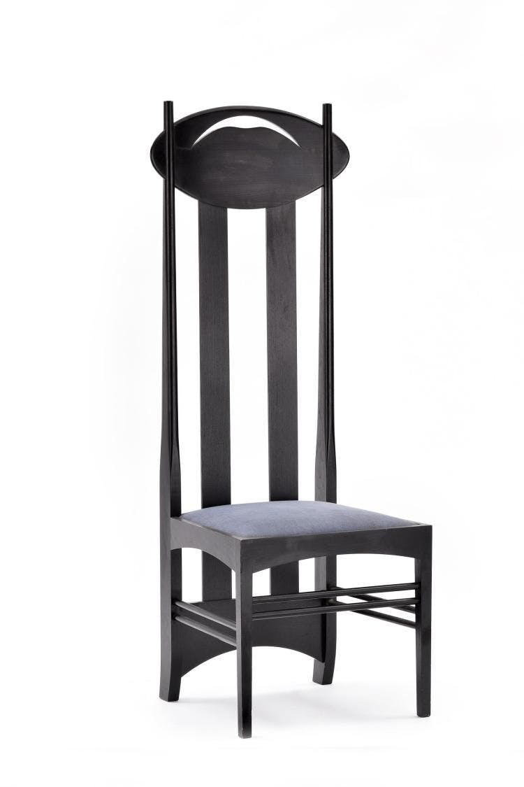 El diseño de la silla Argyle chair  de Charles Rennie Mackintosh es puro estilo y personalidad 