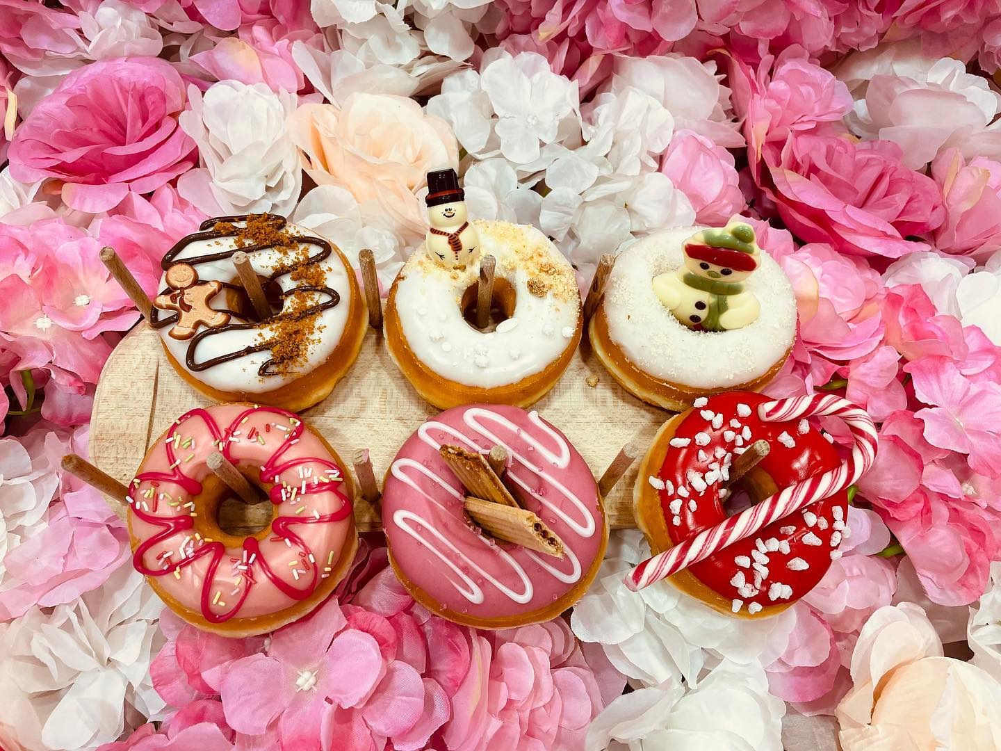 Donuts roses