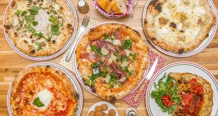 5 pizzas variées
