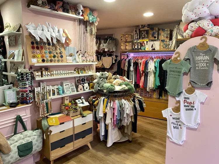 Intérieur de boutique pour bébés