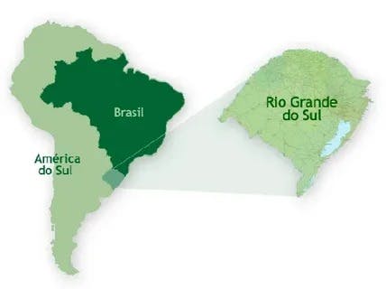 mapa do brasil e do rio grande do sul