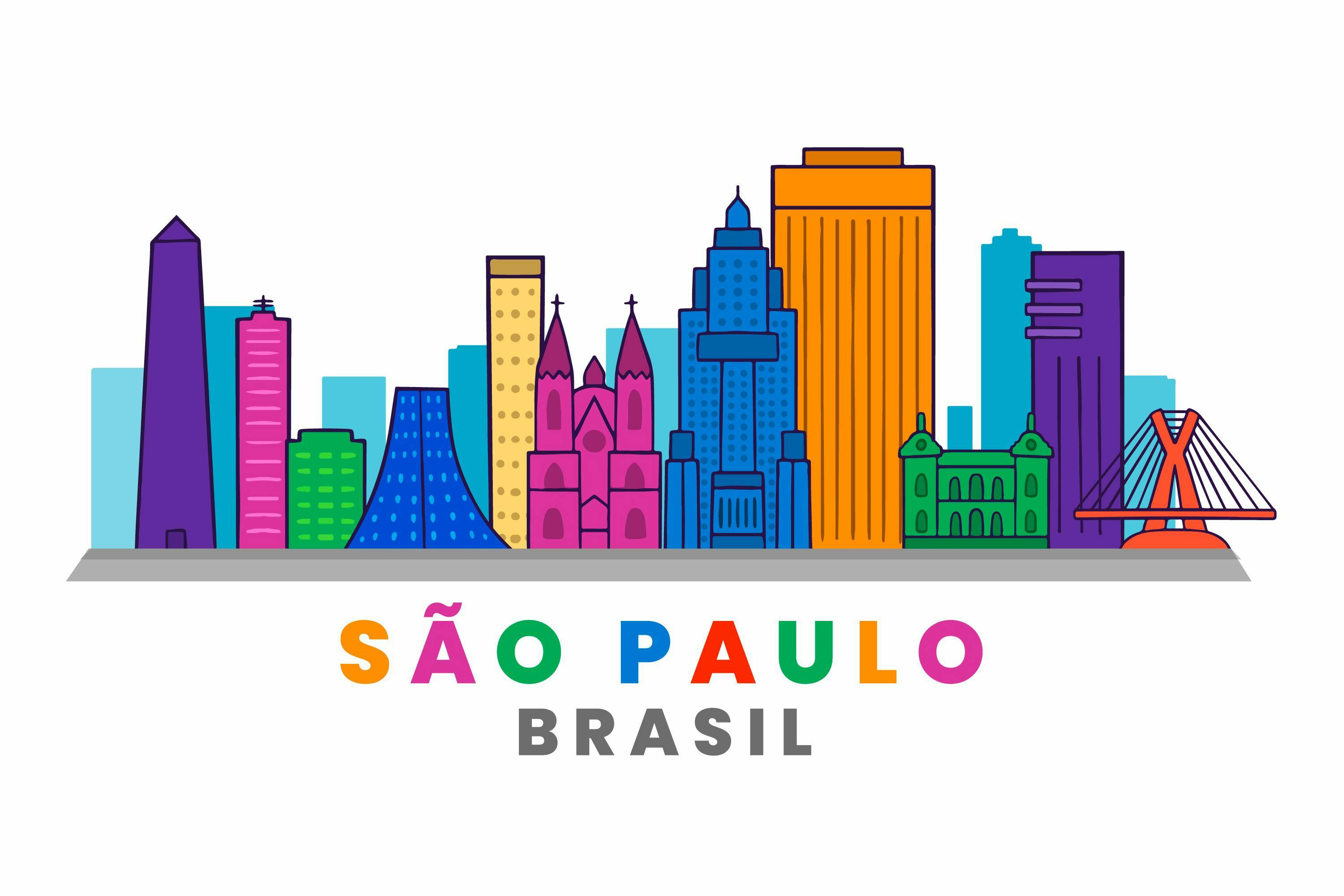 arte representando a cidade de São Paulo