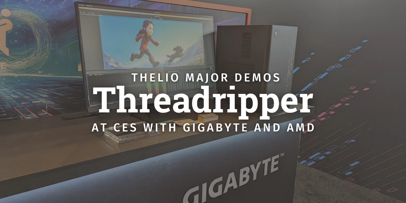 Title: Thelio Major demos Threadripper at CES with Gigabyte and AMD"