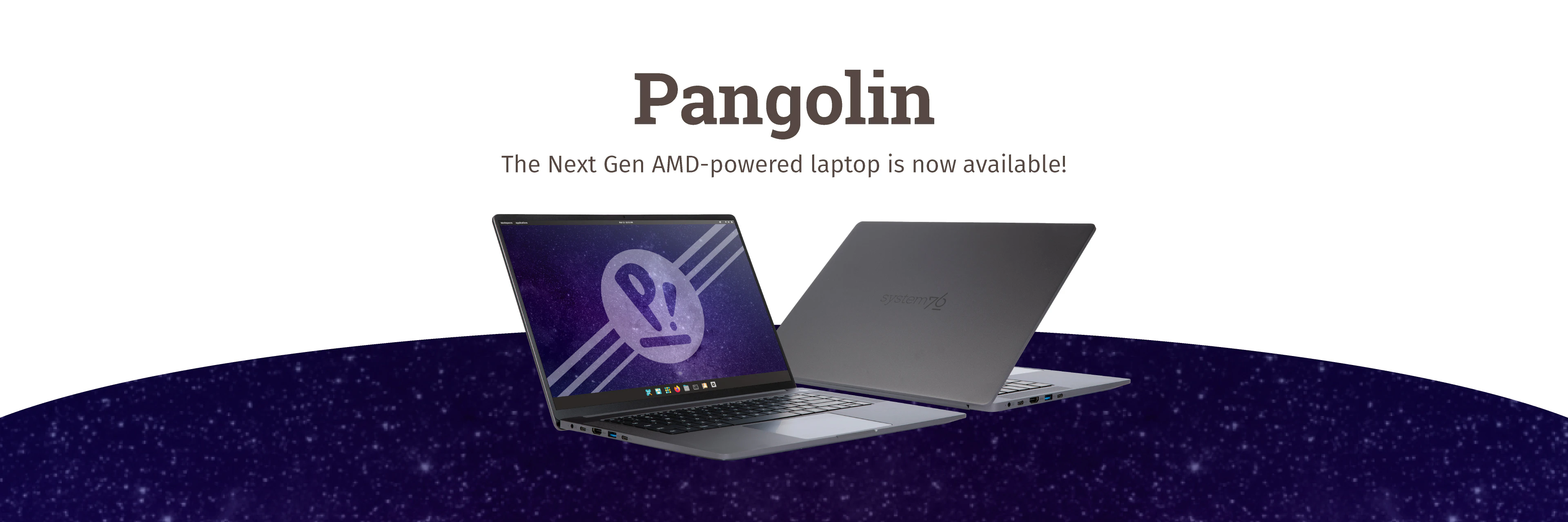Header image announcing "The Next Gen AMD-powered laptop is now available!"