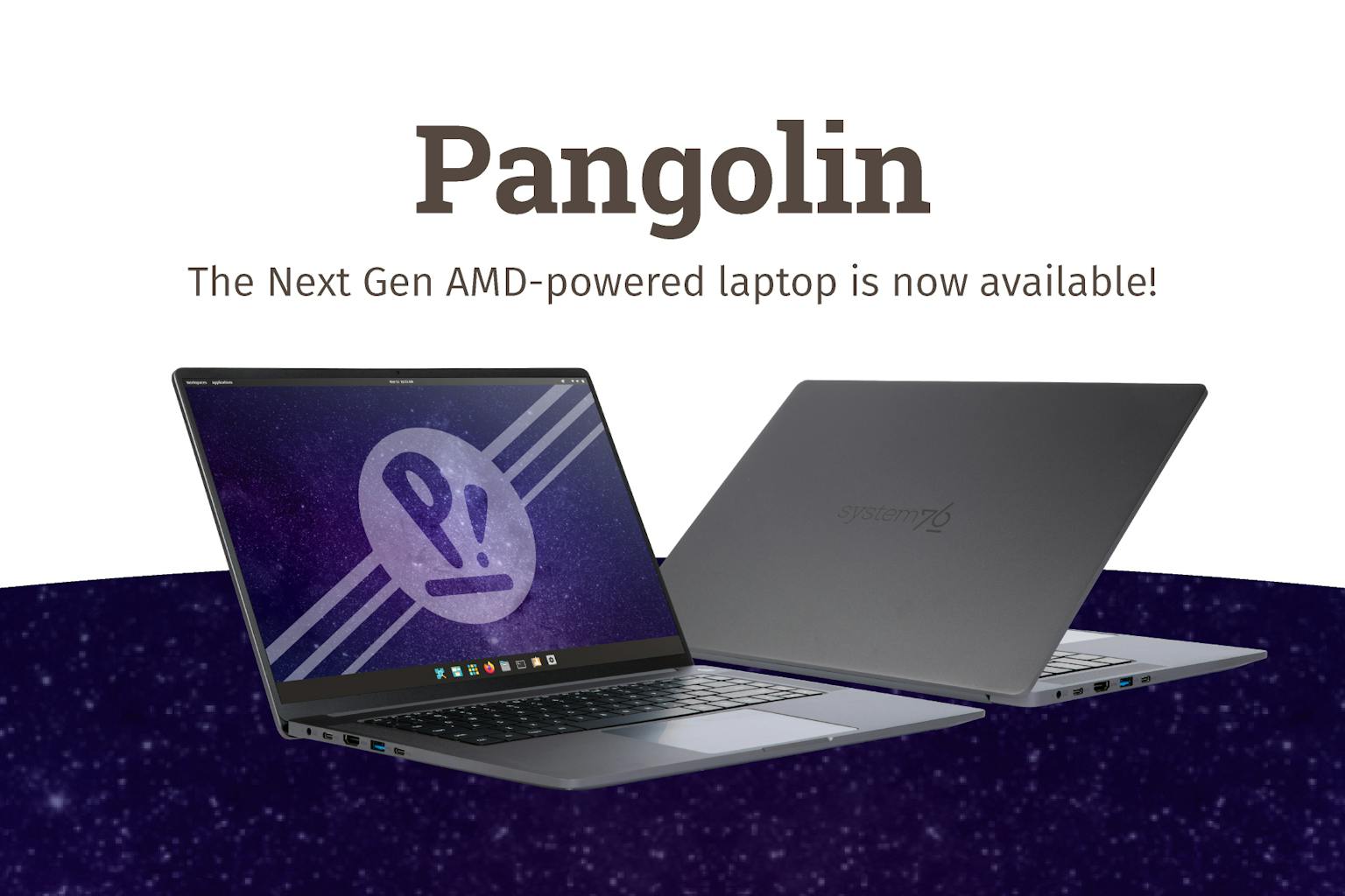 Header image announcing "The Next Gen AMD-powered laptop is now available!"