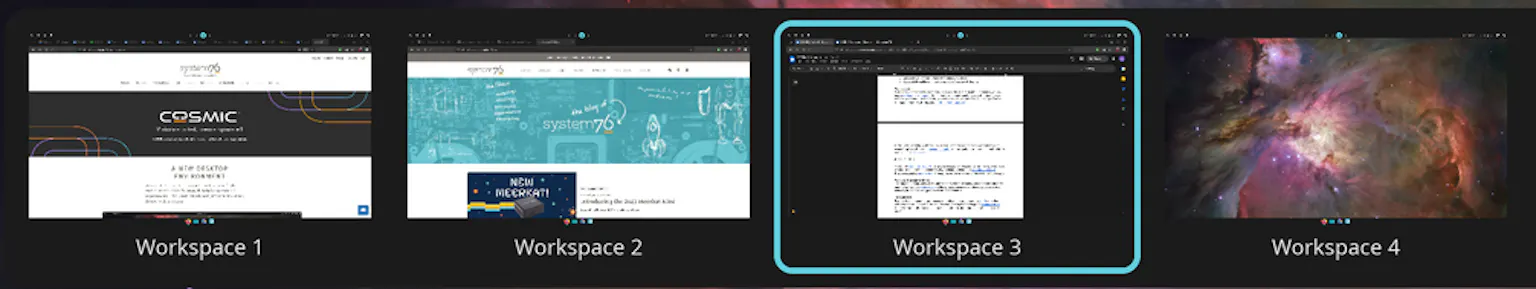 Z7iqvp7c43Q3gFGL_COSMIChorizontalworkspacesname-numberOpenSans COSMIC Alpha 6: novità e miglioramenti