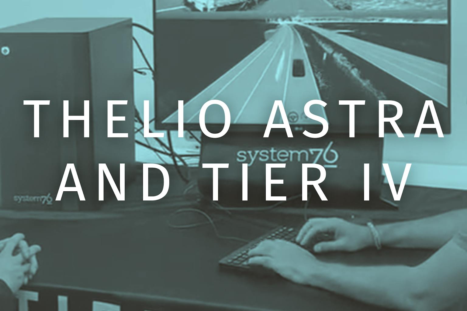 Two Tier IV experts discuss their latest simulation at a Thelio Astra workstation setup.