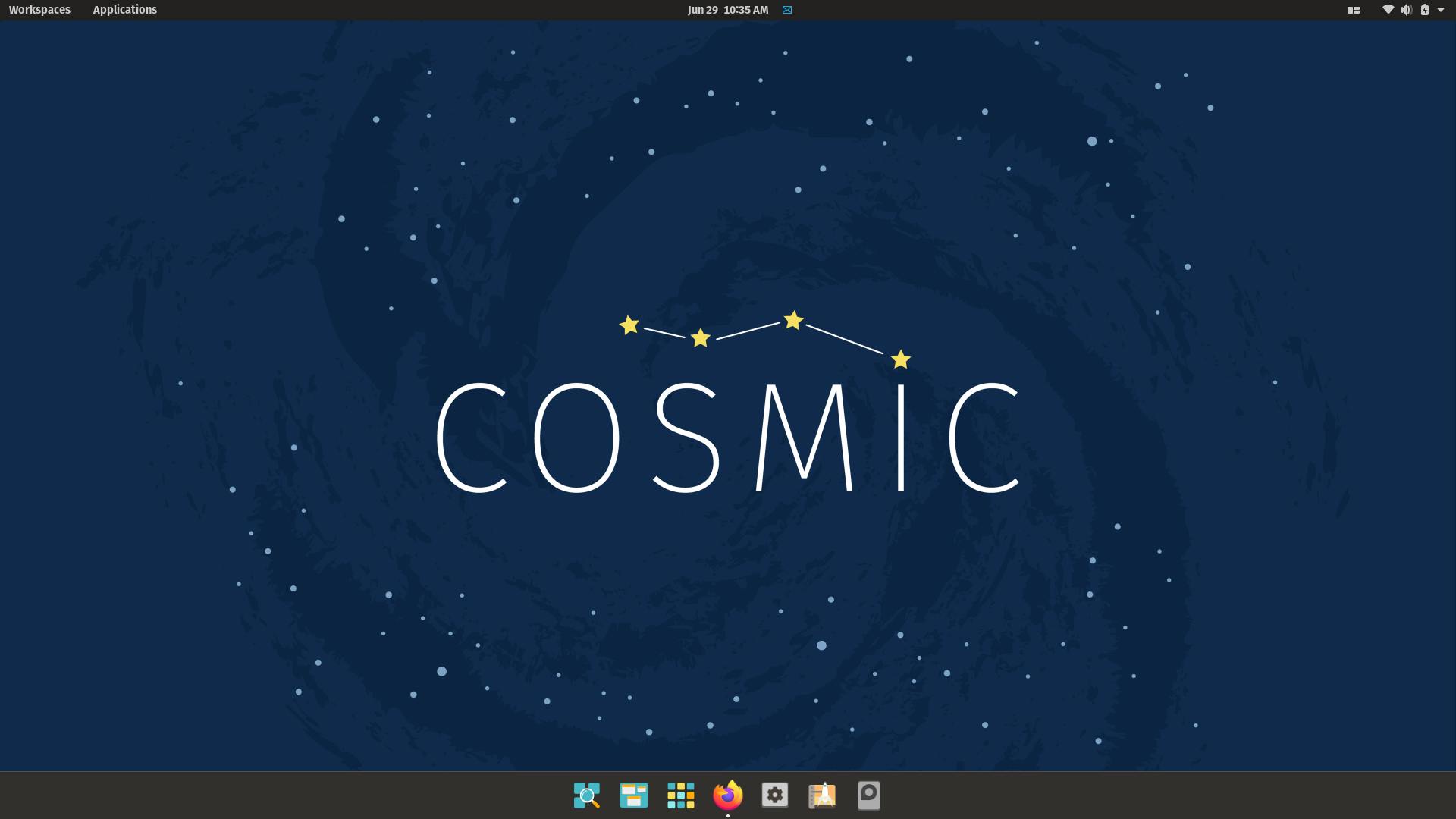 Pop!_OS 20.04 new COSMIC wallpaper