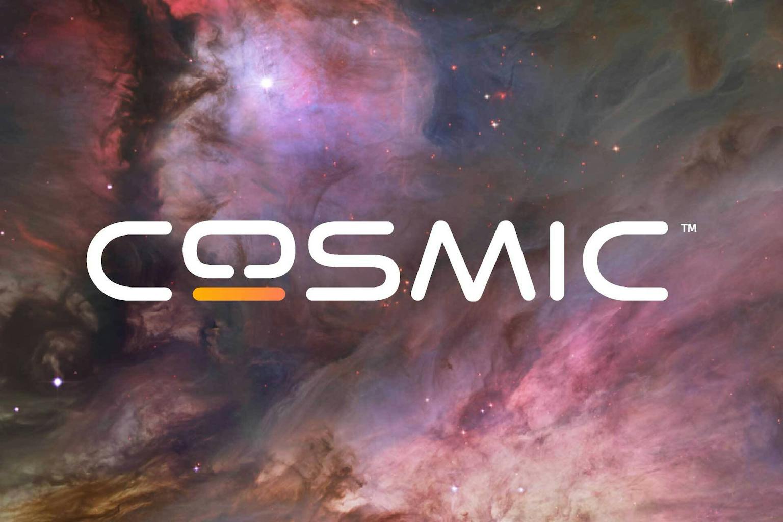 COSMIC header with outer space background