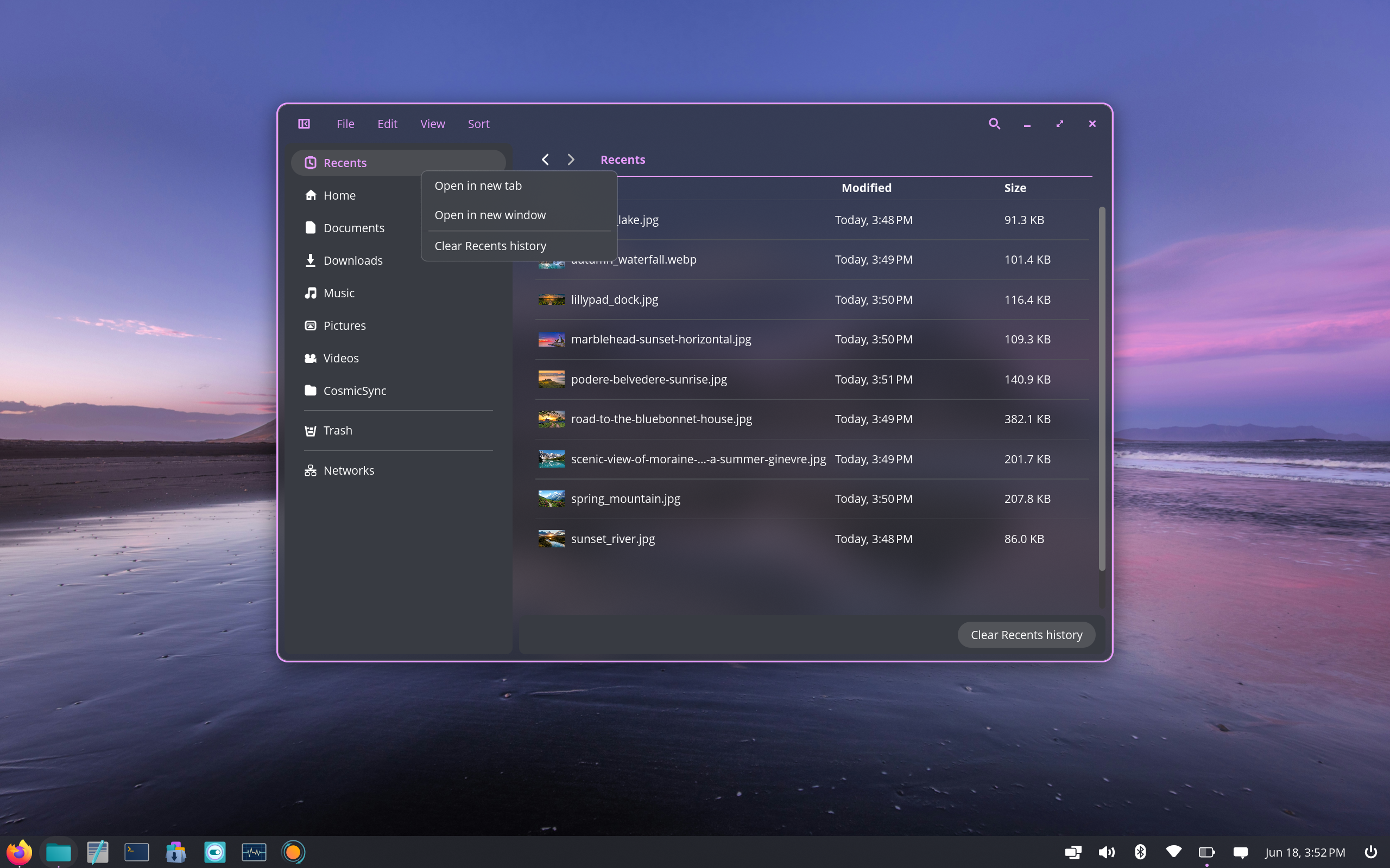 New COSMIC Files Features