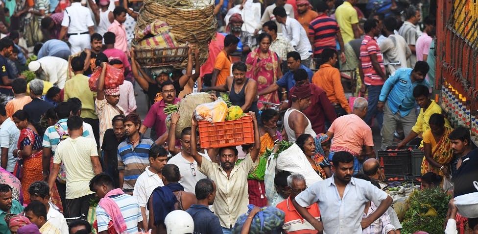 Superpoblación en India