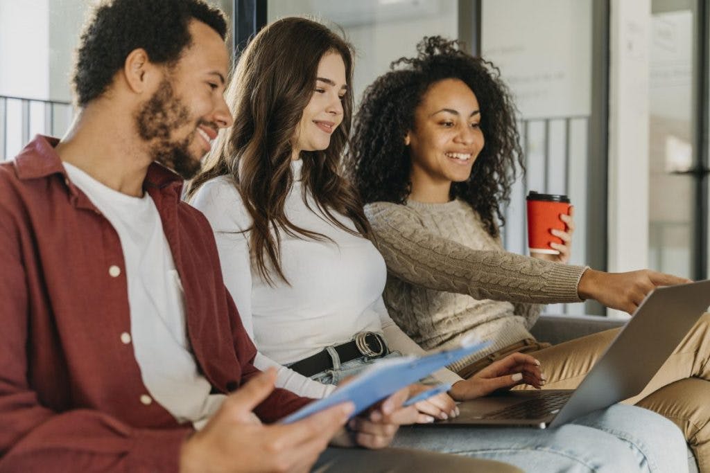 People Interacting with a Computer