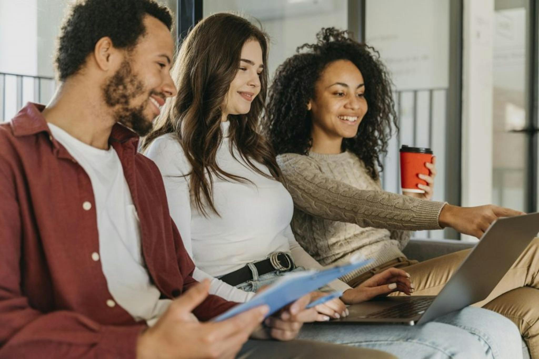 People Interacting with a Computer