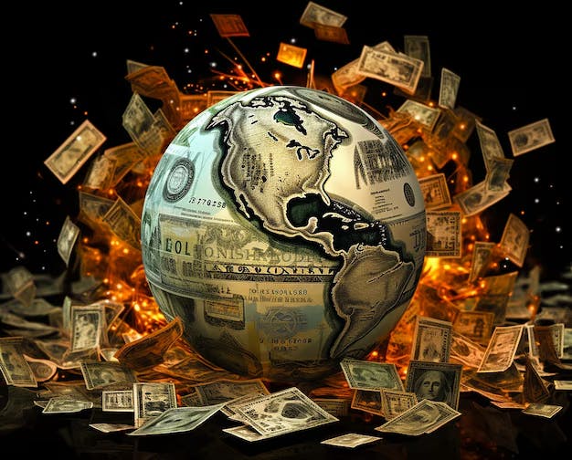 Globe and money