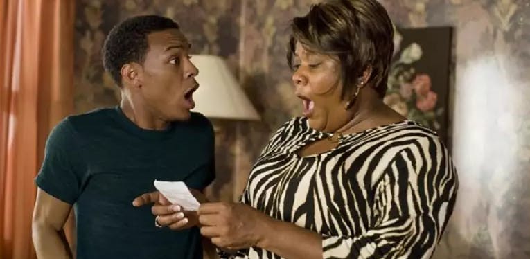 Man and woman shocked