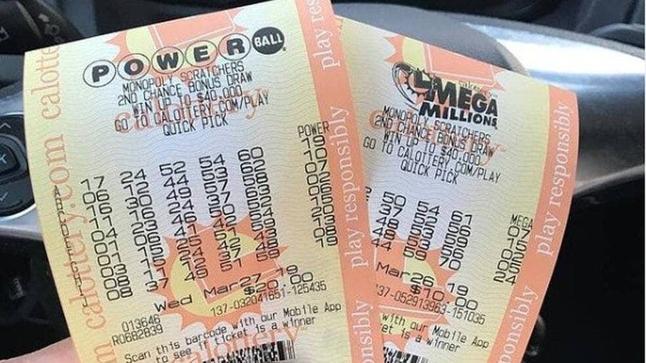 Boletos de lotería Powerball y Mega Millions