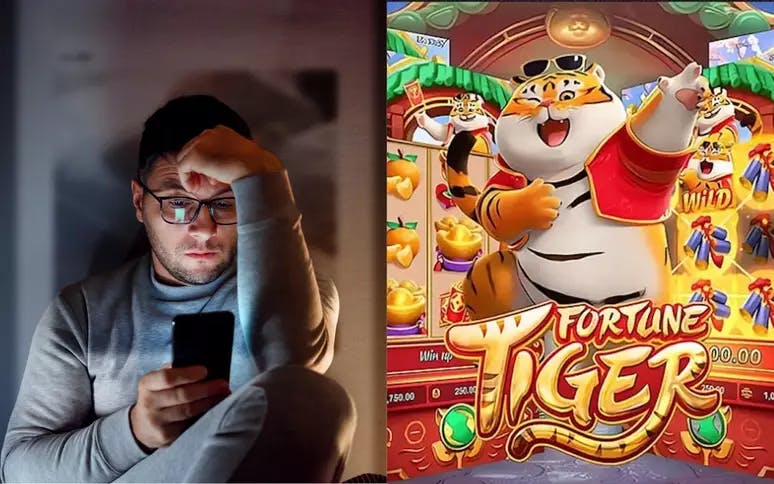 Homem apreensivo com celular nas mãos