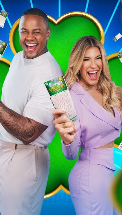 Lore Improta and Léo Santana promoting Mega da Virada