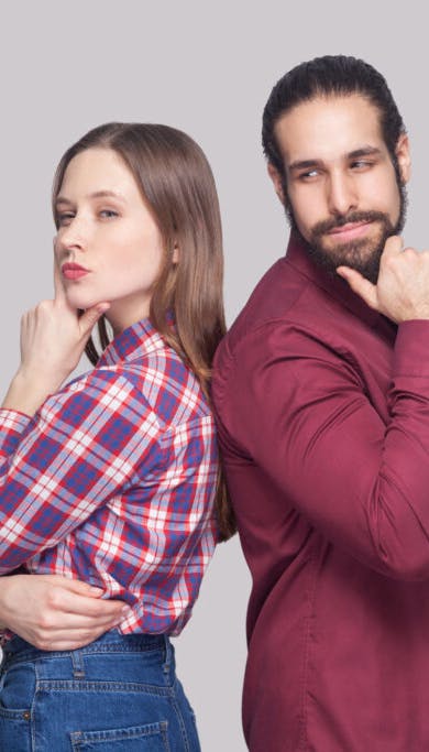 hombre y mujer