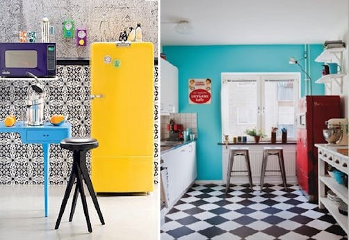 Decoração de cozinha retrô