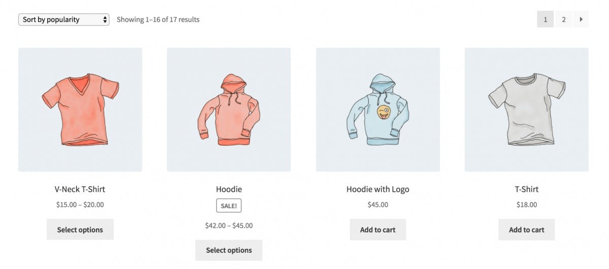 Aparência padrão botão comprar woocommerce